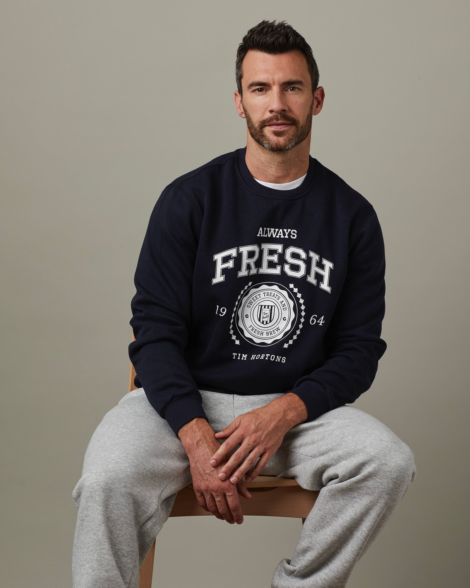 VarsitySweatsKeyItemSocial3_650 Always Fresh Unisex Crewneck - Navy - Image 1